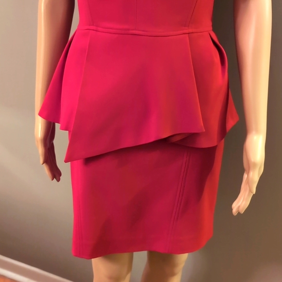 NWT THE KOOPLES Strapless Peplum Mini Dress RED ♥️ Size L/EU40 - Picture 6 of 8
